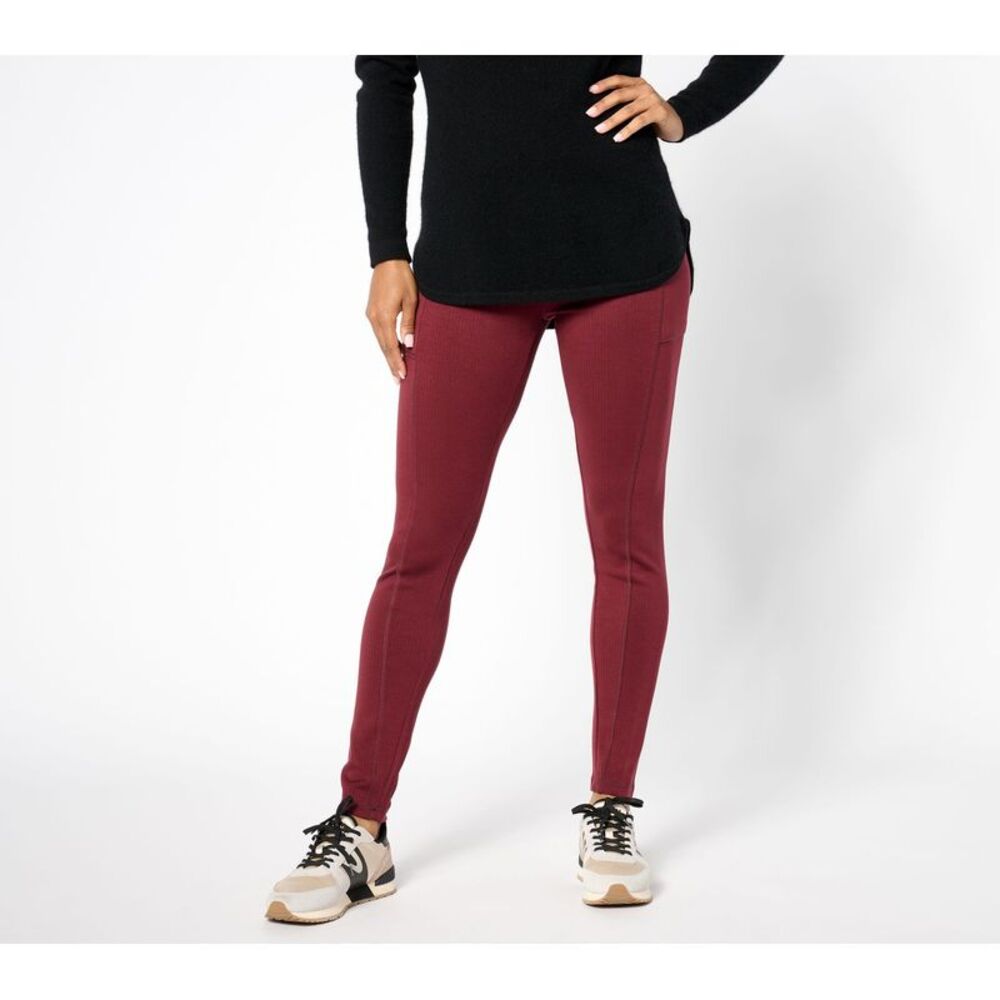 Gymwrap Women's Plus Sz Pants 3X LOGO Life by Lori Goldstein Front Red A659310